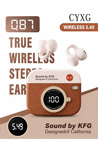 Generic Wireless Bluetooth Earbuds with Vintage Camera Design Charging Case, ...