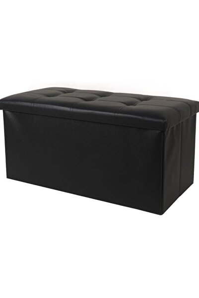HOOKOR Ottoman Storage Stool,Foldable Storage Ottoman Box,Padded Seat for Dor...