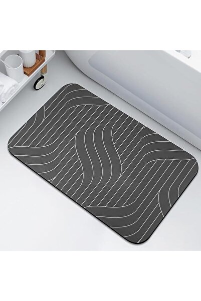 ABINO ABIN Bathroom Rugs Non-Slip Super Absorbent Diatomaceous Earth Bath Mat...