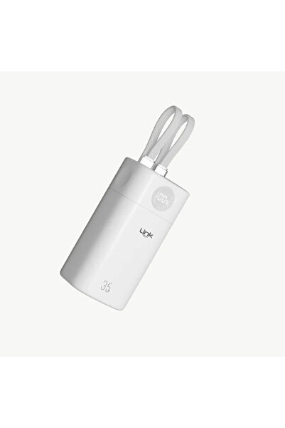 Linktech MP13 35W USB-C ve Lightning Kablolu 20000mAh Hızlı Şarjlı Powerbank