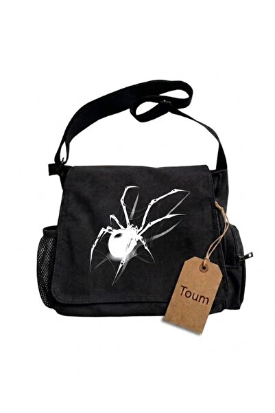Toum Spider Printed Unisex Messenger Bag
