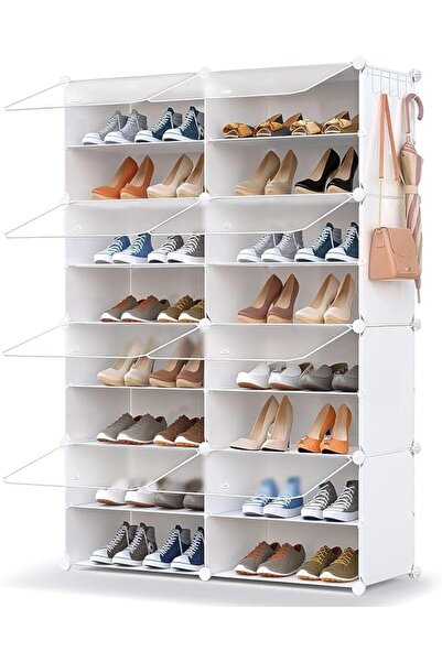 AOHRYME Shoe Storage Organizer, 32 Pairs Shoe Rack for Closet, Entryway, Bedroom