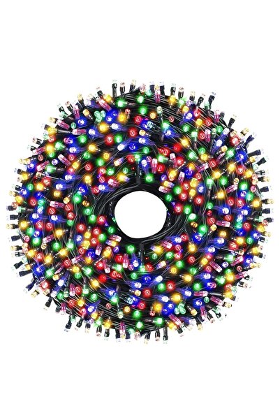 MACVI Instalație liniară de Crăciun multicoloră de 15 m cu 200 LED-uri — Magi...