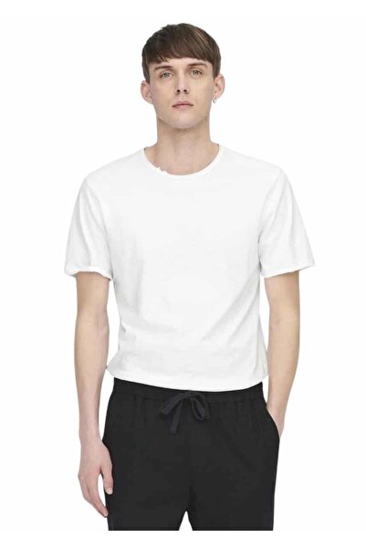 Only & Sons Benne Longy T-Shirt 22017822 – Bright White - xl
