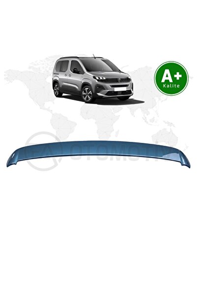 FA OTOMOTİV Peugeot Rifter Bagaj Üstü Spoiler Turkuaz Mavi (KJW) Boyalı 2024 ...
