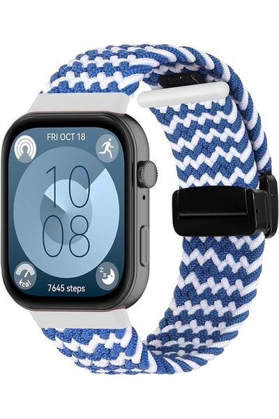 GENERAL Replacement Bands for Huawei Watch Fit 4/Fit 3, Nylon Elastic Smartwa...