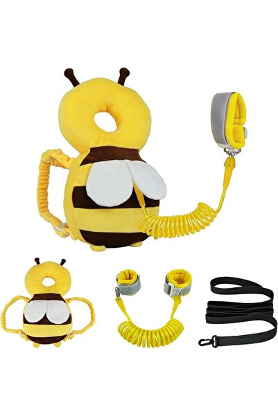 GENERAL Baby Head Protector Backpack with Toddler Leash, Anti Lost Wrist Link...