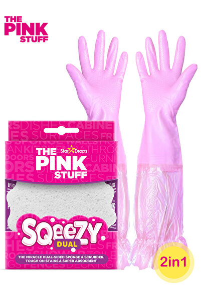 THE PINK STUFF إسفنجة التنظيف المزدوج (2 في 1) من ذا بينك ستاف (The Pink Stuf...