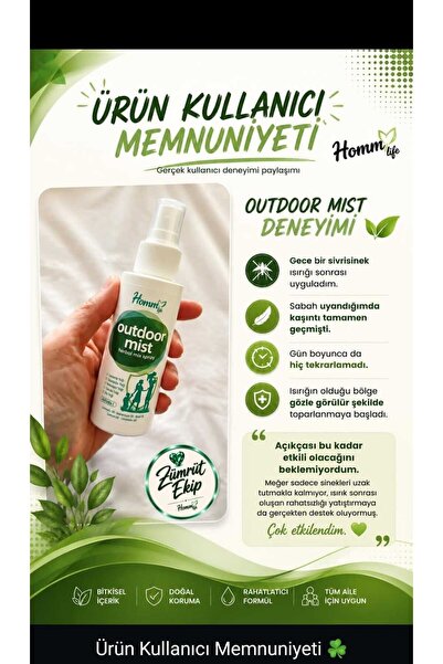 homm bitkisel Homm life outdoor mist sinek kovucu sprey