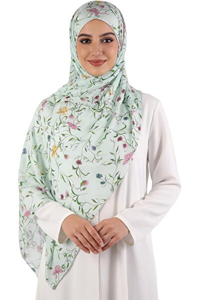 GENERAL ZGMYC Watercolour Floral Printed Hijab Scarf for Women Soft Modal Cot...