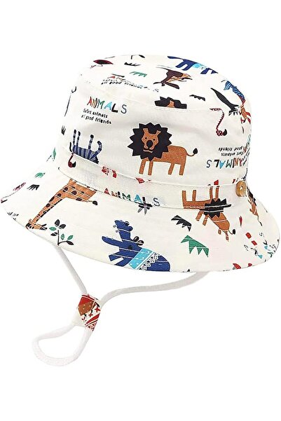 Yelajoy Baby Sun Hat, UPF 50+ Toddler Kids Cartoon Animal Summer Bucket Hats ...