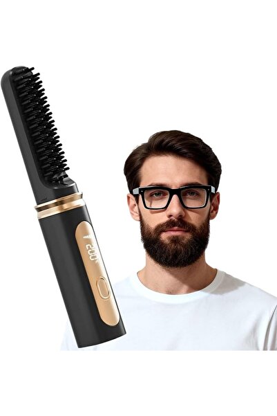 UOEPOWA Cordless Beard Straightener & Hair Straightening,15S Fast Heat up. | ...