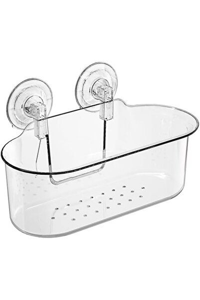 GENERAL Suction Cup Shower Caddy,NO-Drilling Removable Plastic Shower Shelf O...