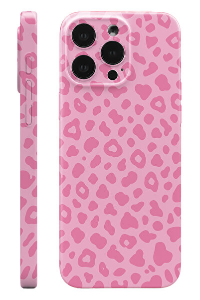 WANNA PROTECT iPhone 14 Pro Max Pink Leopar Protect Slim Parlak Tam Kaplayan ...