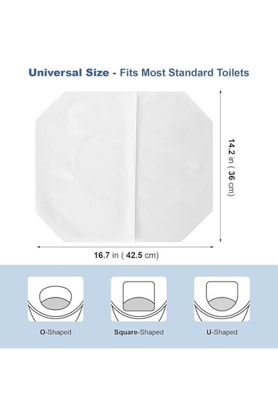 GENERAL Toilet Seat Covers, 500 Pcs Flushable Toilet Seat Covers - Flushable ...