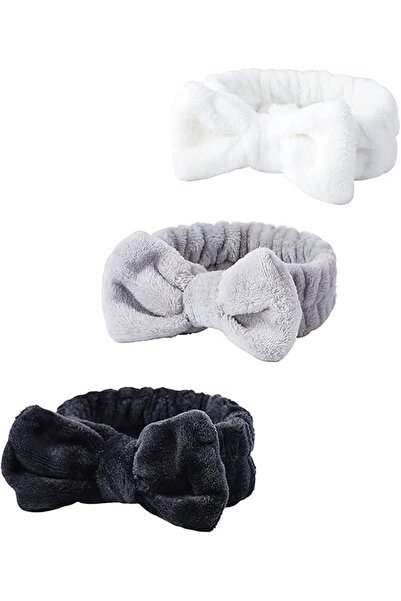 ASKIND Headband for Washing Face, 3Pcs Spa Bow Hair Band, Fluffy Makeup Headb...