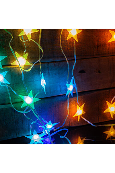 Alista Home Luminițe LED inteligente tip șir cu stele RGB, 5 m, 25 LED-uri, C...