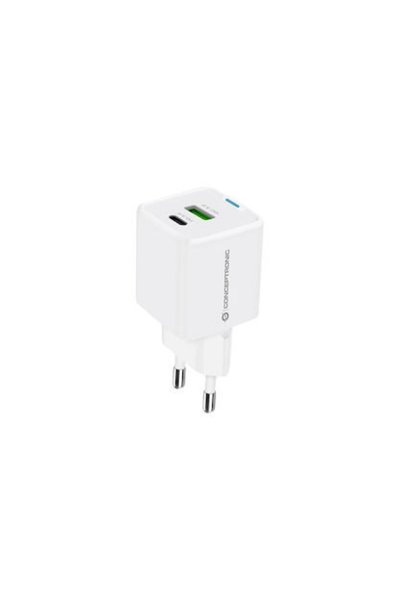 CONCEPTRONIC Φορτιστής Χωρίς Καλώδιο με Θύρα USB-A και Θύρα USB-C, Παροχή Ισχ...