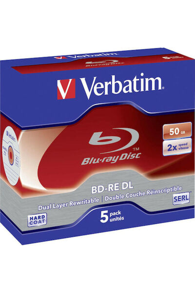 Verbatim BD-RE 2x 50GB 5 τεμάχια Κωδικός: 43760
