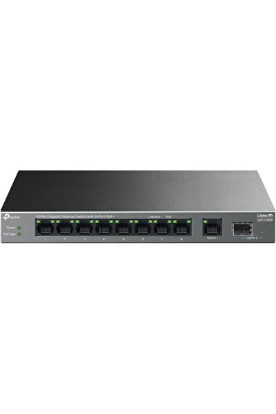 TP-LINK LS1210GP Μη διαχειριζόμενος διακόπτης L2 PoE+ με 9 θύρες Ethernet Gig...