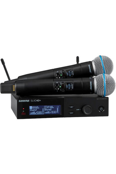 Shure SLXD24D+E/B58-G65 Ασύρματο Δυναμικό Σετ Μικροφώνων Χειρός για Φωνητικά