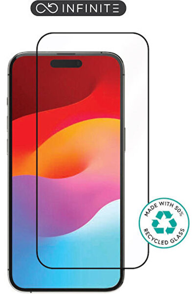 eSTUFF Πλήρες Σκληρυμένο Γυαλί Μαύρο (iPhone 15 Plus / 16 Plus)