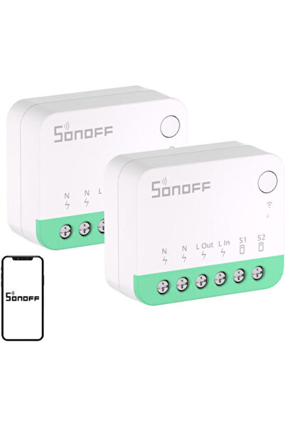 Sonoff Minir4m Έξυπνος Διακόπτης Wi-Fi 10A 2 τεμάχια