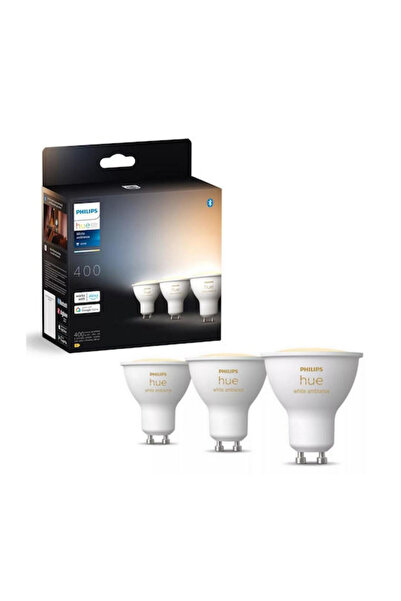 Philips Έξυπνες λάμπες LED 4.2W για ντουί GU10 Ρυθμιζόμενο Λευκό 400lm 3 τεμάχια