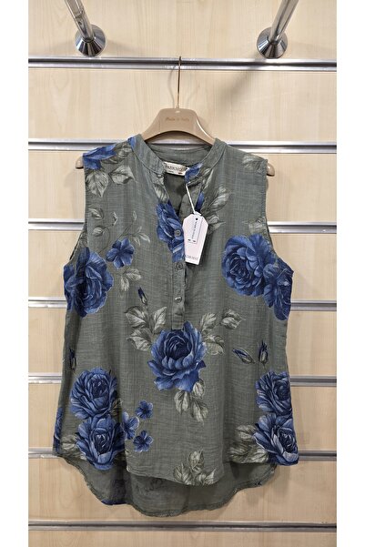 Park Moda Zero Sleeve Italian Cotton Blouse