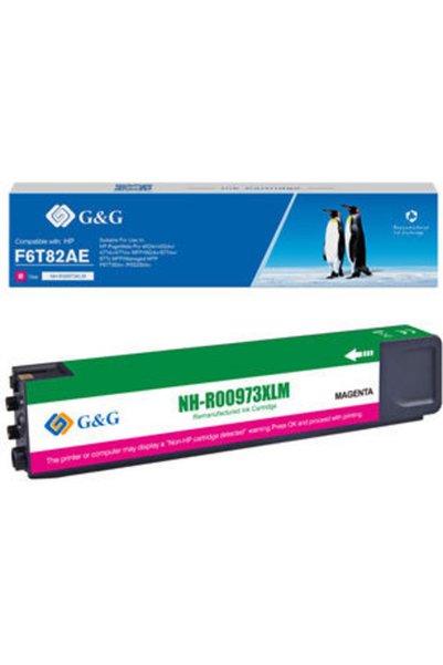 G&G Συμβατό Μελάνι Εκτυπωτή Inkjet HP F6T82AE 7000 Σελίδες Ματζέντα 1 τεμάχιο
