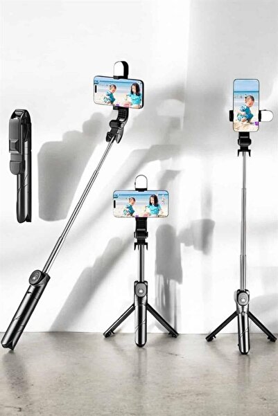 pınaxar Tripod Wireless Bluetooth Connected Selfie Stick 360 Degree Rotatable