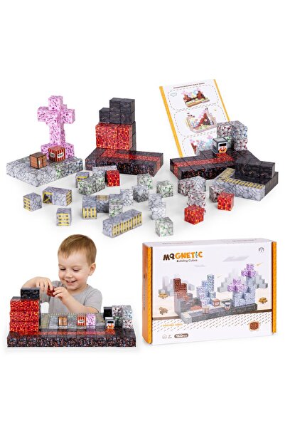 MultiStore Blocuri magnetice de construcție pentru copii, 169 de piese, multi...