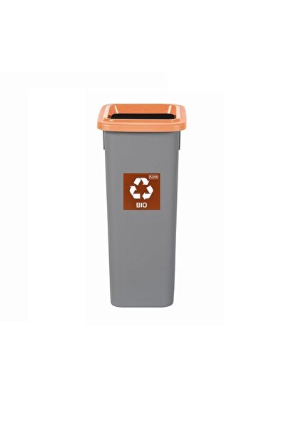 PLAFOR Plastový kôš na selektívnu recykláciu, objem 20 l, vhodný - sivý s hne...