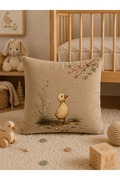 PİKKO HOME غطاء وسادة من البوليستر مطبوع رقميًا من Little Duck Tales (kr)