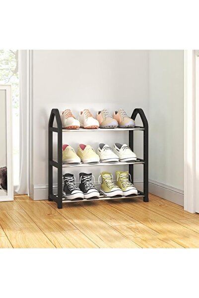 GENERAL JKJ&ZXZ 3-Tier Shoe Rack, Free Standing Shoe Storage Organizer, Shoe ...