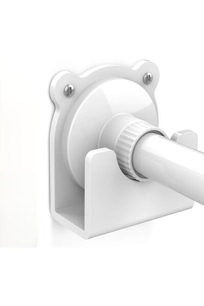 ELECDON 2 Pack Shower Curtain Rod Holder, Adhesive Wall Mount - قطعتان من حام...