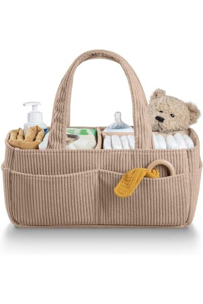 GENERAL Baby Diaper Caddy Organizer for Changing Table – Stylish Nursery Stor...
