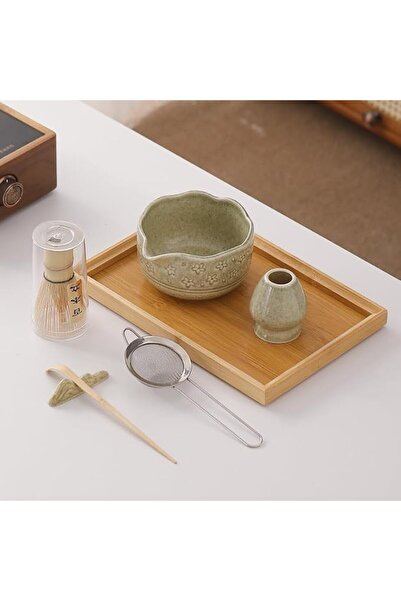 Generic Matcha Whisk Set with Kiln-Glazed Ceramic Spouted Bowl, Bamboo Whisk,...
