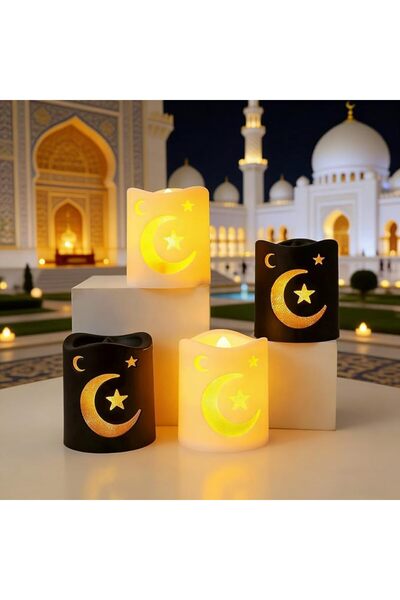 GENERAL Flameless Candles Lights,Eid Mubarak Flameless Candles Lights with Mo...