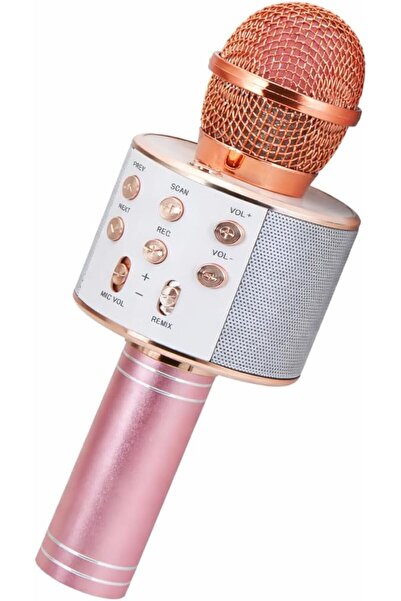 Revoon Kids Karaoke Microphone, Rose Gold Toy Microphone for Girls Ages 4–10,...