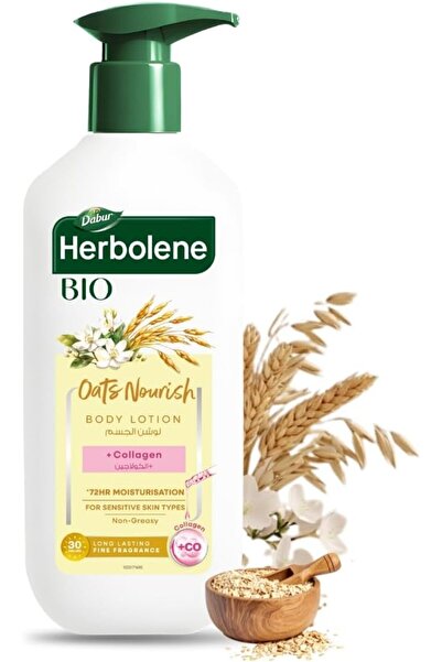 Dabur لوشن هيربولين بالشوفان المغذي للبشرة الحساسة - 400 مل |   عناية بالترطي...