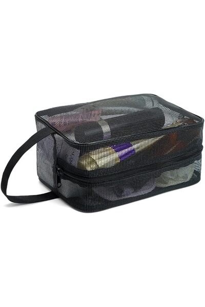 SYOSI Shower Caddy Bag, Portable Mesh Toiletry Organizer, Hanging Travel Bath...