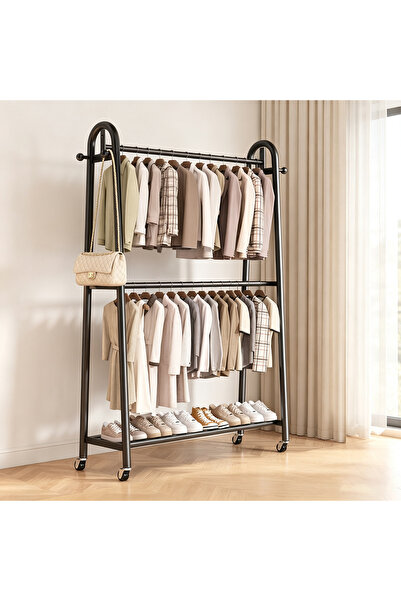 Vitakit Movable Floor Clothes Rack, Thickened Carbon Steel, Storage Organizer...