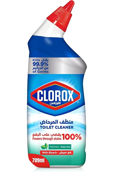 Clorox Toilet Cleaner with Fresh Scent, 709 ml, Kills 99.9% of Germs and Elim...