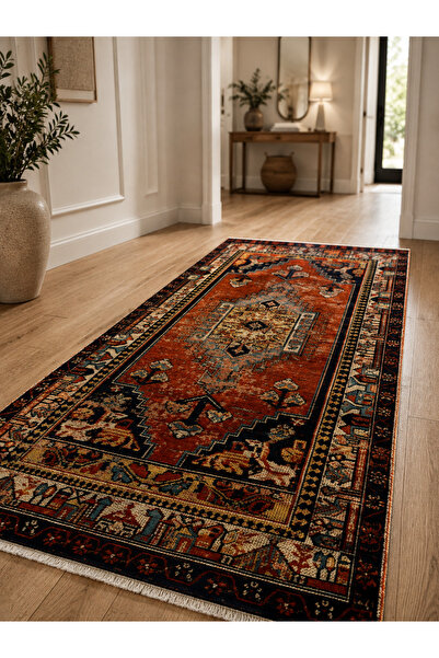 Assos Kaymaz Tabanlı Yıkanabilir Klasik Kilim