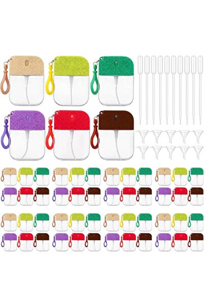 Rtteri 50 Pcs Empty Hand Sanitizer Spray Bottle Travel Size Mini Hand Sanitiz...