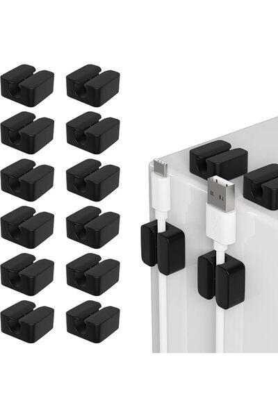 JOYZZZ Silicone Cable Clips, 22 PCS Wire Organizer, Strong Adhesive Gear Desi...