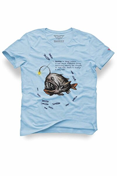 Tarrzzcom Unisex 100% Cotton Regular Fit Lantern Fish Printed T-Shirt - Life ...