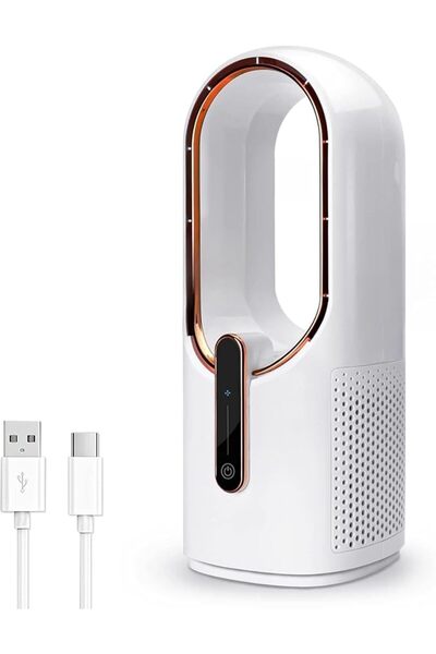 X SPRING مروحة مكتبية، مبرد شخصي قابل لإعادة الشحن عبر USB، مروحة طاولة بسرعة...