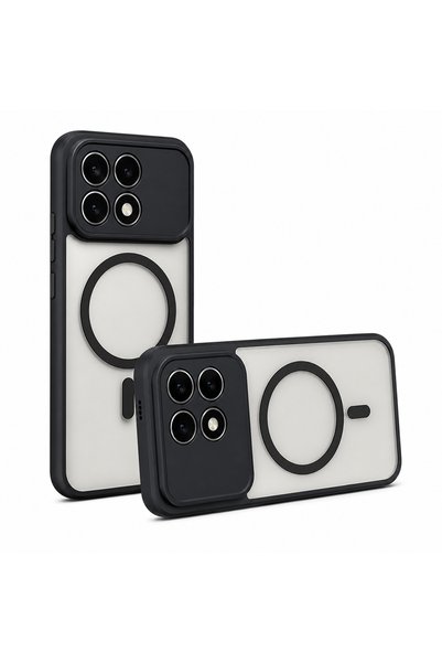 Kılıfist Xiaomi Poco F8 Pro Case Magsafe Camera Raised Silicone Matte Anti-Fi...